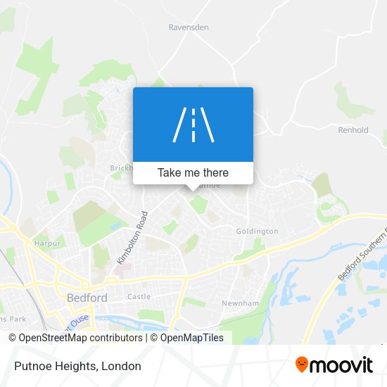Putnoe Heights map