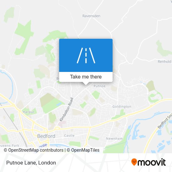 Putnoe Lane map