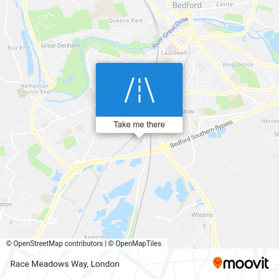 Race Meadows Way map