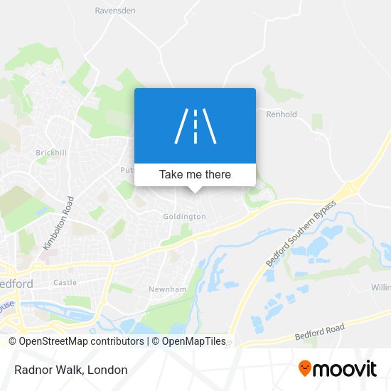 Radnor Walk map