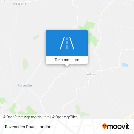 Ravensden Road map