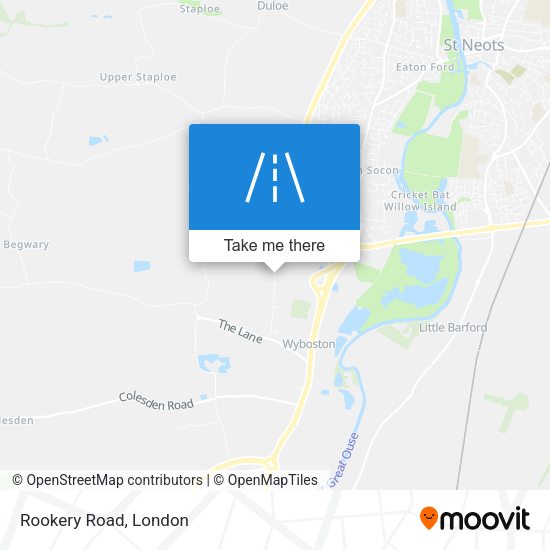 Rookery Road map