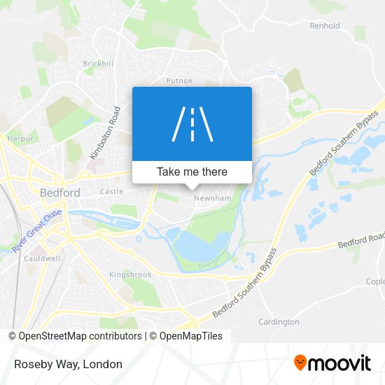 Roseby Way map