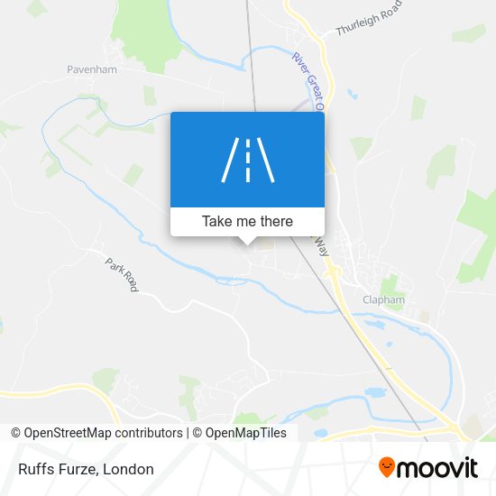 Ruffs Furze map