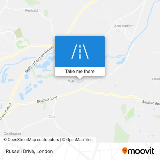 Russell Drive map