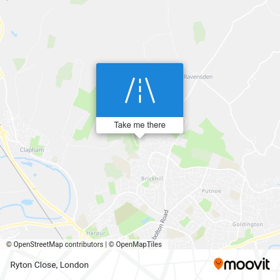 Ryton Close map