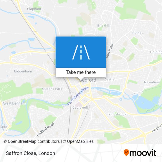 Saffron Close map