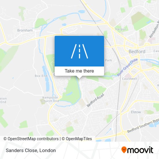 Sanders Close map