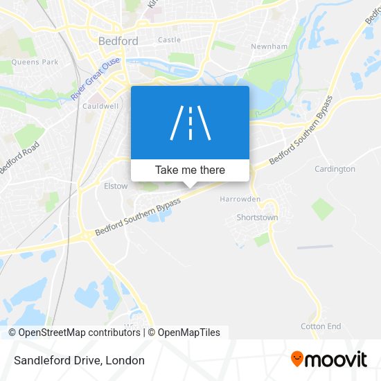 Sandleford Drive map