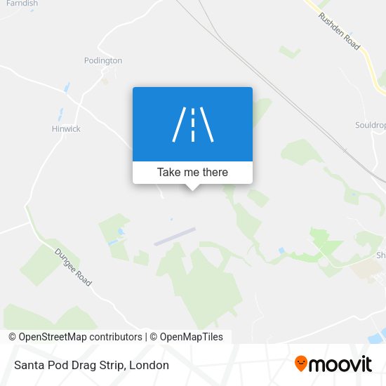 Santa Pod Drag Strip map