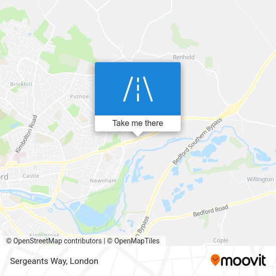 Sergeants Way map