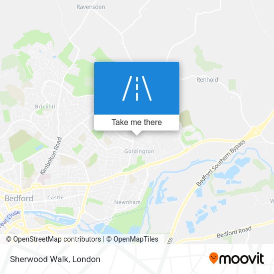Sherwood Walk map