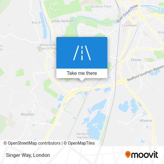 Singer Way map