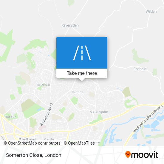 Somerton Close map