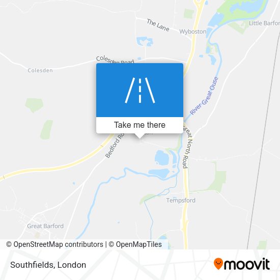 Southfields map