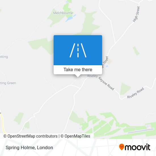 Spring Holme map