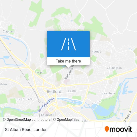 St Alban Road map