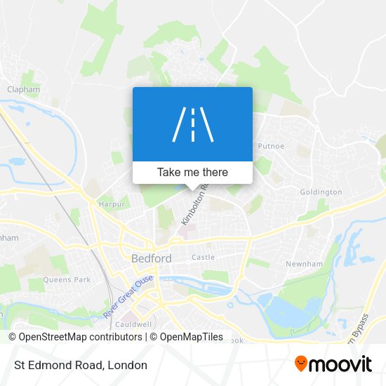 St Edmond Road map