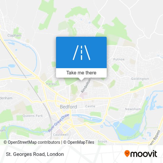 St. Georges Road map