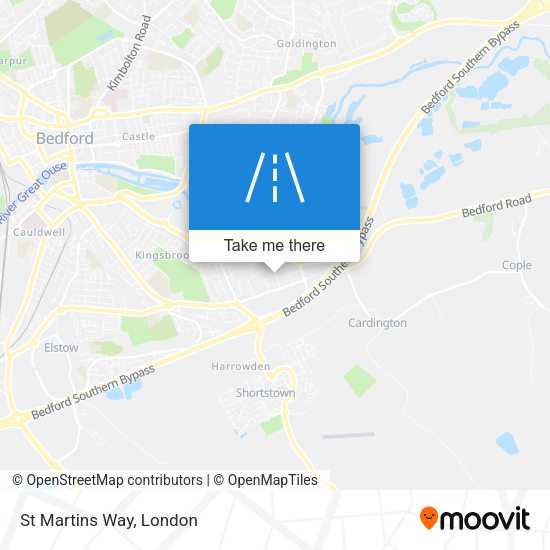 St Martins Way map