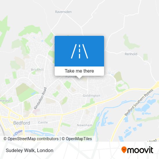Sudeley Walk map