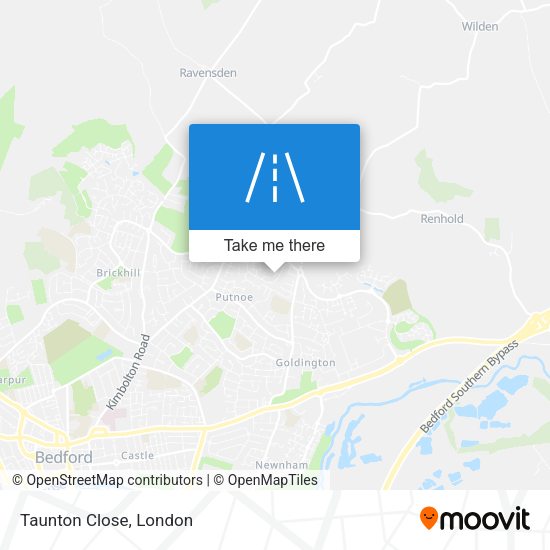 Taunton Close map