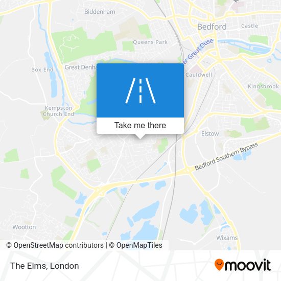The Elms map