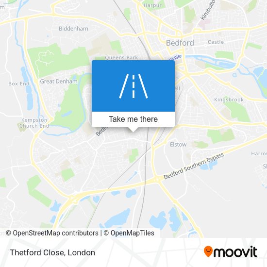 Thetford Close map