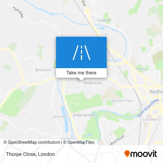 Thorpe Close map