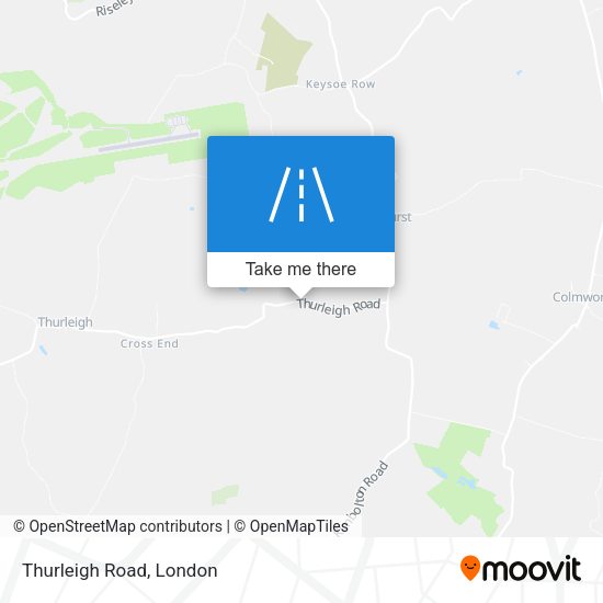Thurleigh Road map