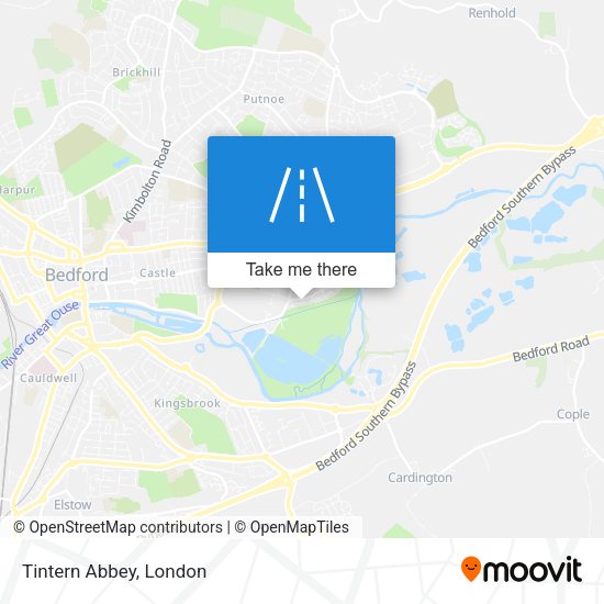 Tintern Abbey map
