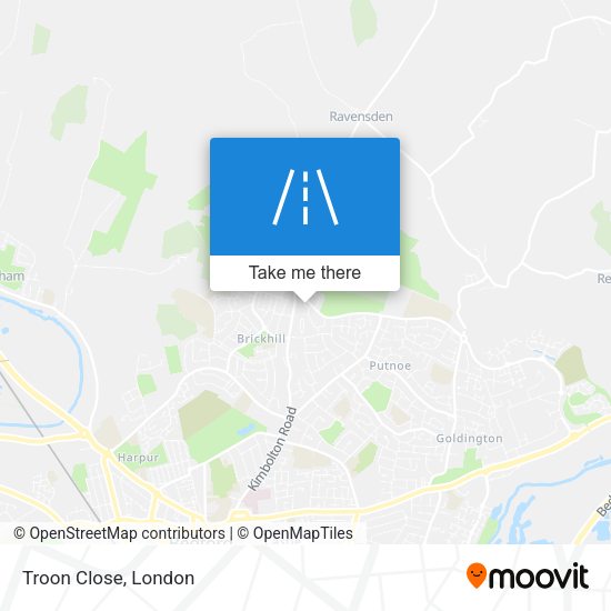 Troon Close map