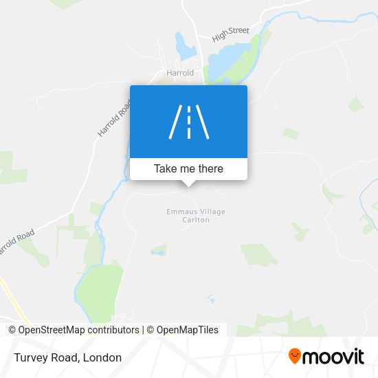 Turvey Road map