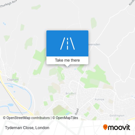 Tydeman Close map