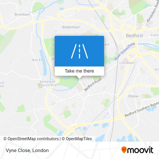 Vyne Close map