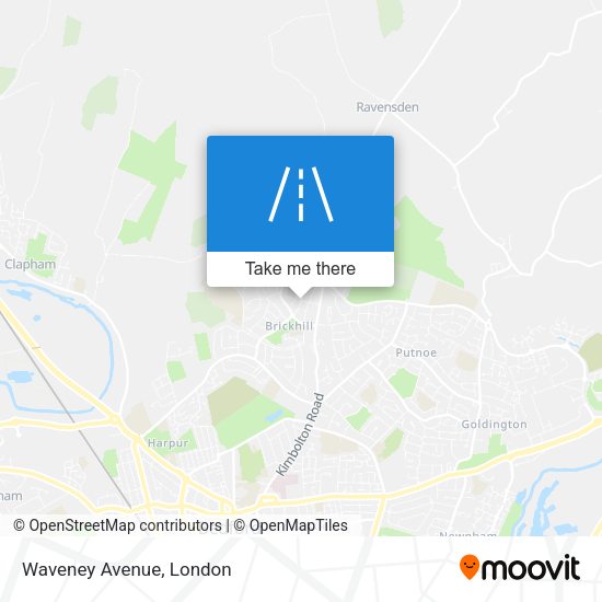 Waveney Avenue map