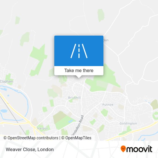 Weaver Close map
