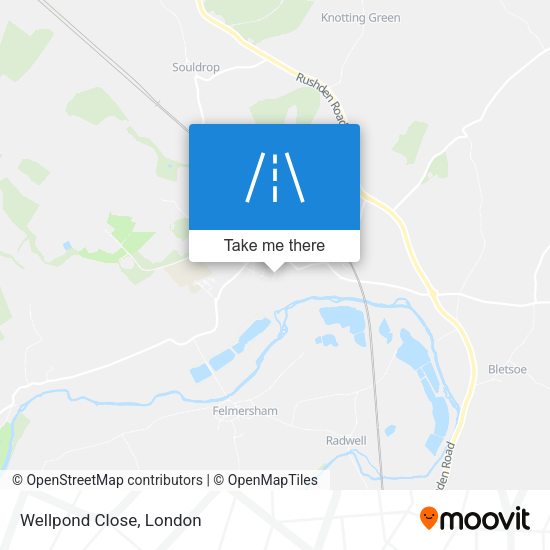 Wellpond Close map