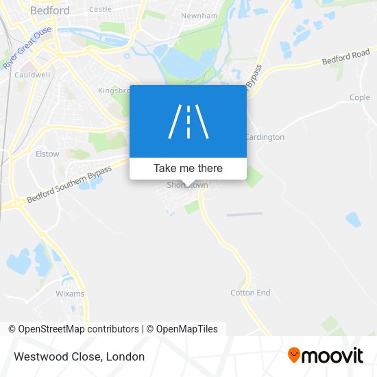 Westwood Close map