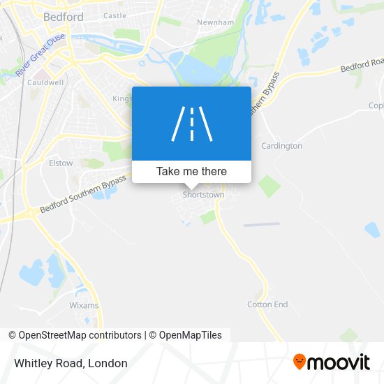 Whitley Road map