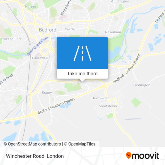 Winchester Road map