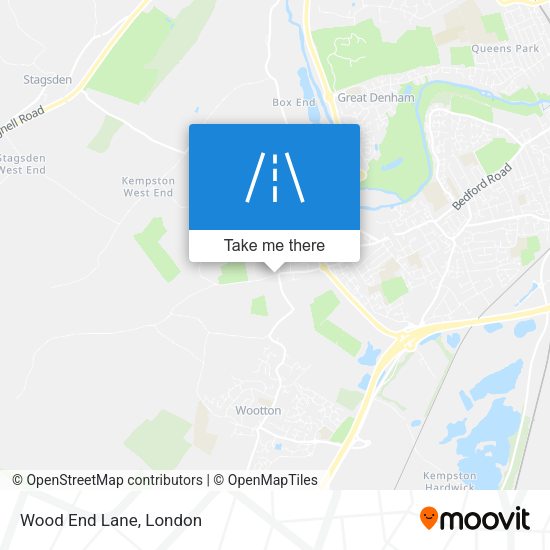 Wood End Lane map