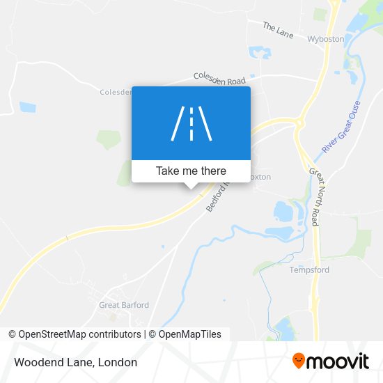 Woodend Lane map