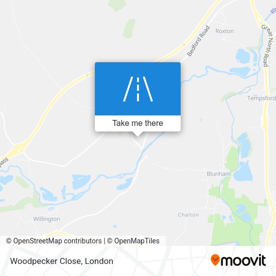 Woodpecker Close map