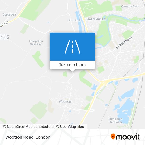 Wootton Road map