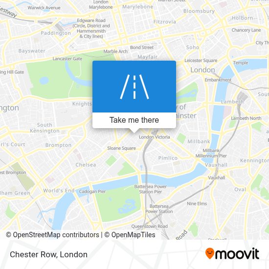 Chester Rows Map How to get to Chester Row, Belgravia by bus, Tube or train?