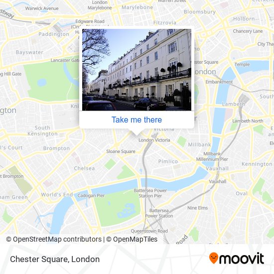 How to get to Chester Square in Belgravia by Tube Train or Bus