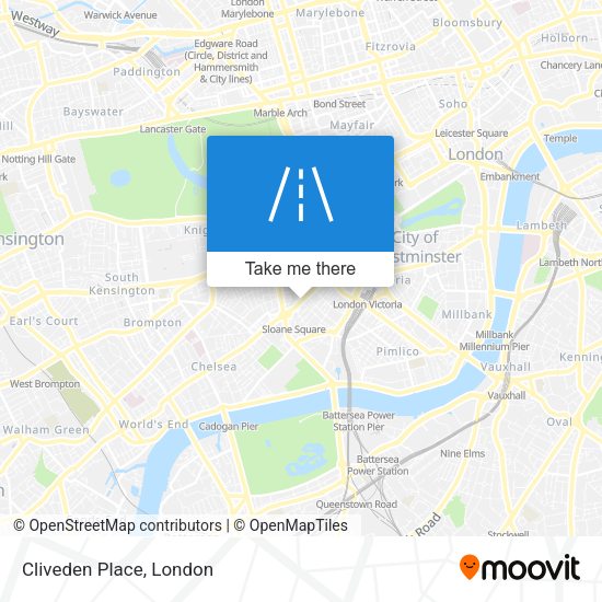 Cliveden Place map