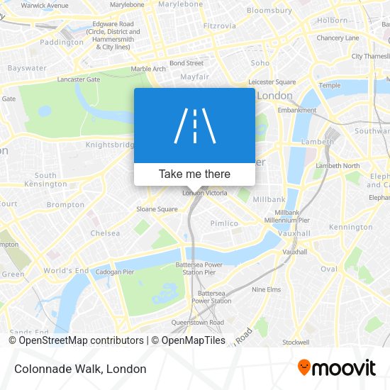 Colonnade Walk map