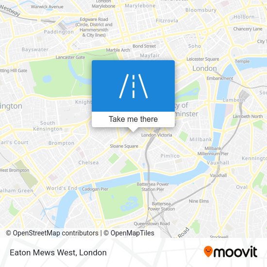 Eaton Mews West map